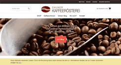 Desktop Screenshot of dauner-kaffeeroesterei.de